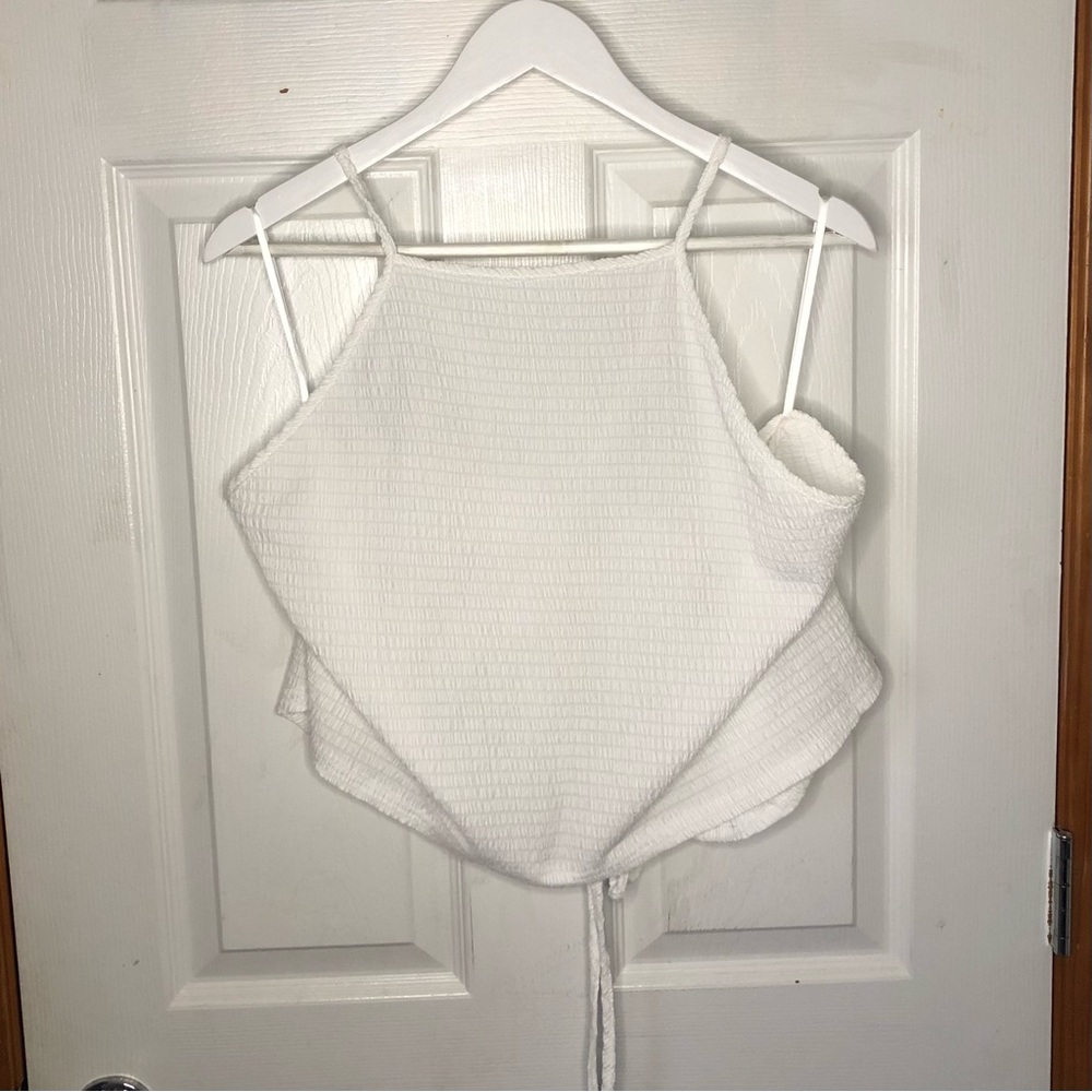 SHEIN Halter Top with Cross Tie in Back